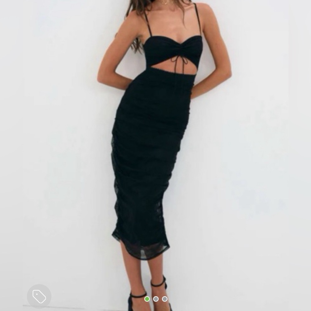 For Love and Lemons Poison Ruched Dress